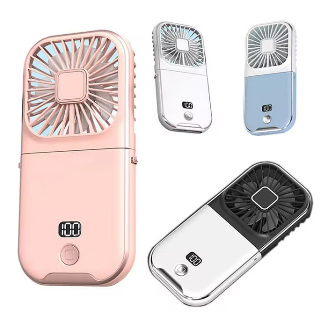 2 in 1 LED Portable Mini Handheld Fan Mini Fan 