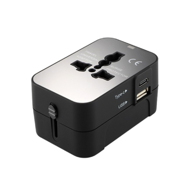 Travel Adaptor - 1 USB-A Port + 1 USB-C Port 2.1A Fast Charge