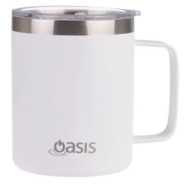 Oasis Stainless Steel Insulated Mug with Lid 400ML