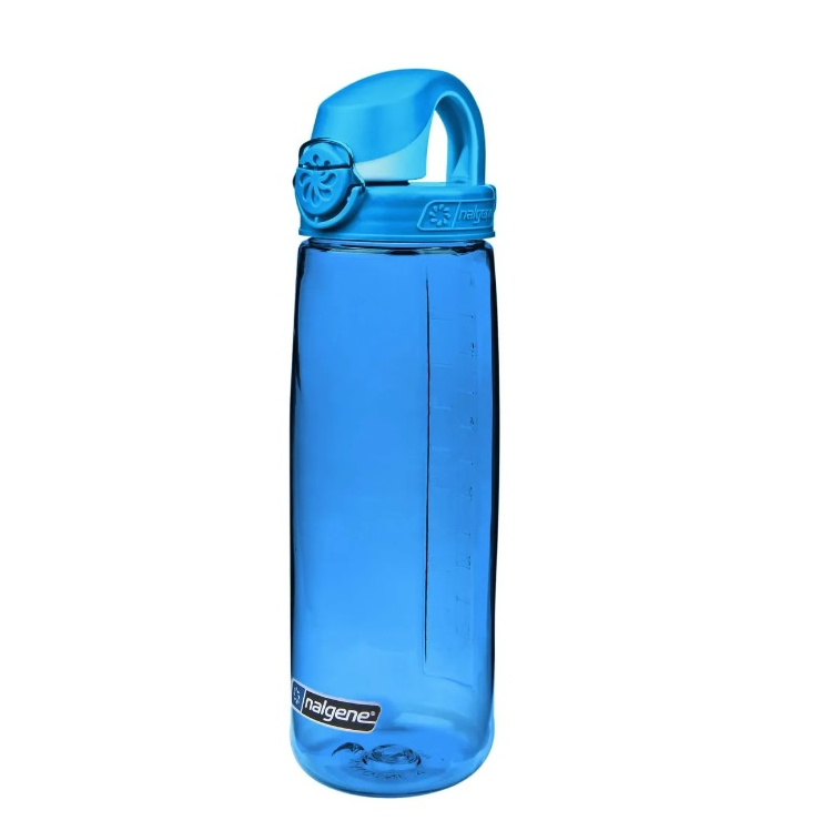 Nalgene 24oz On-The-Fly (OTF) Sustain Water Bottle – Slate Blue with Glacial Cap