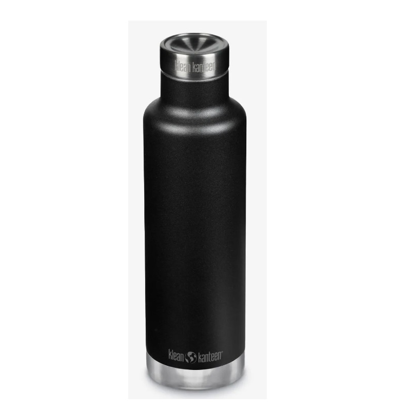 Klean Kanteen Insulated Classic 25Oz With Pour Through Cap – Black