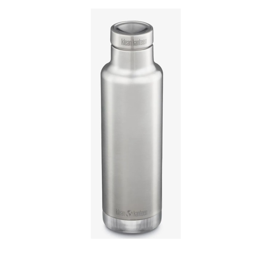 Klean Kanteen Insulated Classic 25Oz With Pour Through Cap – Brushed Stainless