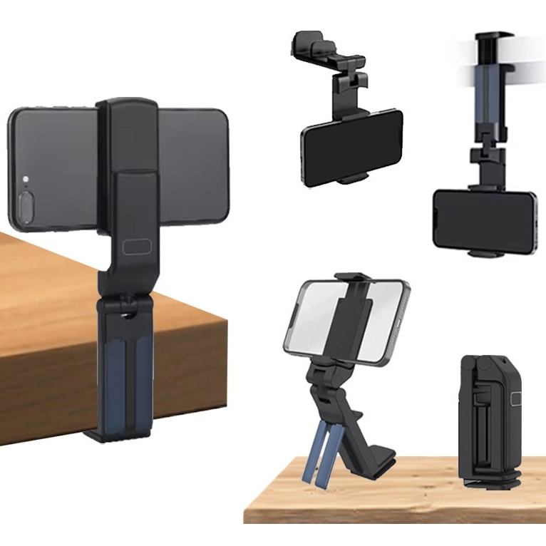 Foldable Multi Angle Phone Holder Clip with Stand