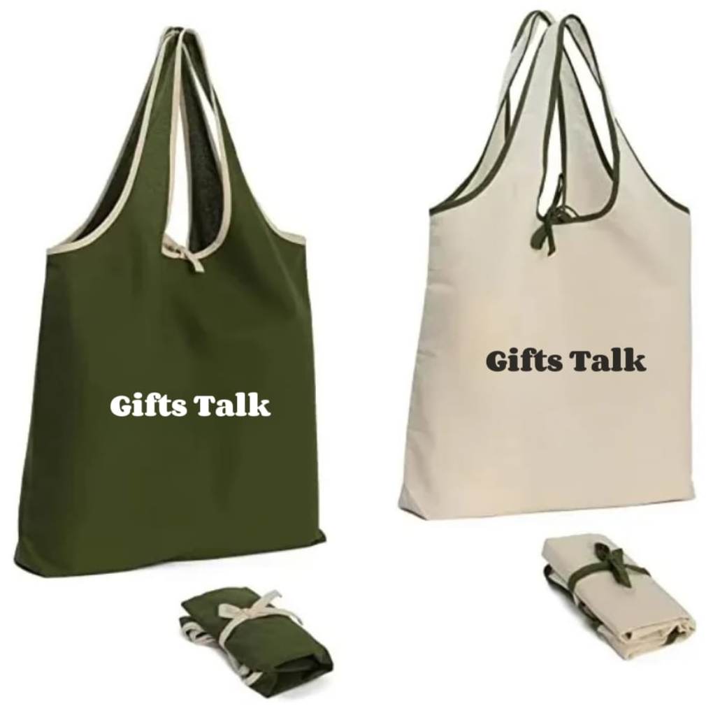 Eco-friendly 100% RPET Foldable Nylon Tote Bag 